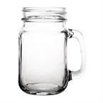 Verre bocal avec anse 450ml - 12 pcs